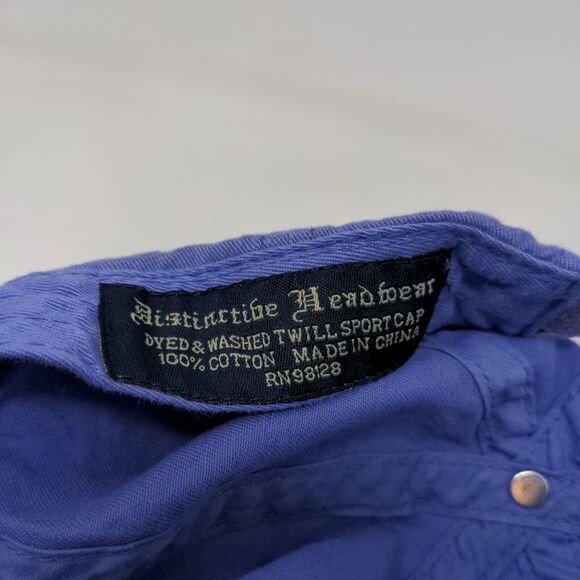 Distinctive Headwear Men's Strapback Hat Purple Embroidered Naples Dolphins Logo - Picture 8 of 8